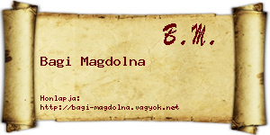 Bagi Magdolna névjegykártya